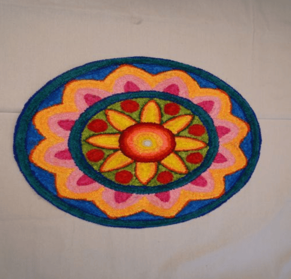 Handmade Woolen Rangoli