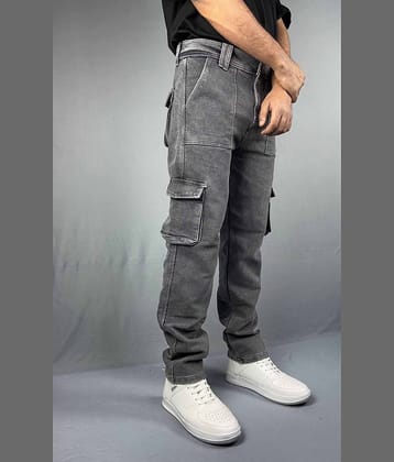 Styzon Regular Fit Faded Men's Jeans - Grey Melange ( Pack of 1 )
