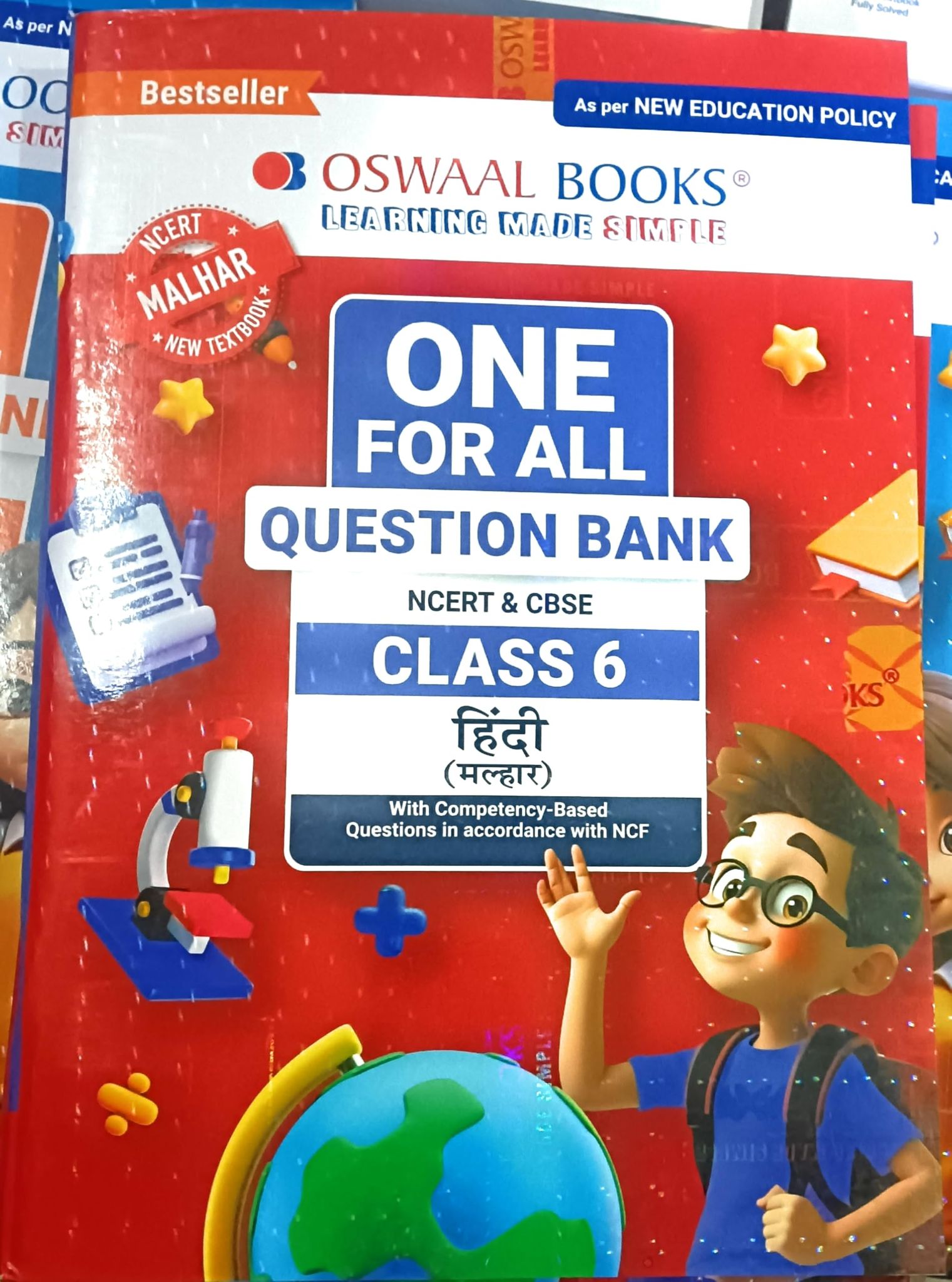 Oswaal One For All Question Bank NCERT & CBSE, Class-6 Hindi - Malhar (For Latest Exam) Paperback  19 july 2025 [Paperback] Oswaal publications
