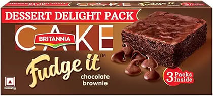 Britannia Cakes Fudge It Chocolate Brownie, 120 g