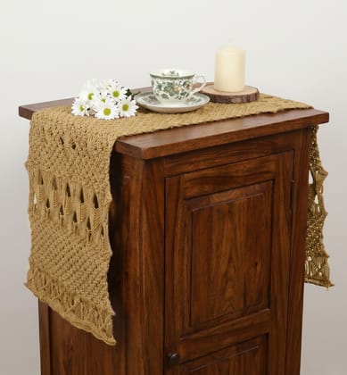 Handcrafted Jute Sutli Table Cover