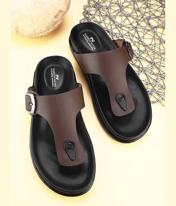 Fashion Victim Brown Men's Thong Flip Flop