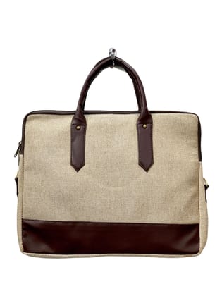 Eco-Friendly Jacko Jute Laptop Bag - Stylish, Durable, and Ethical PU Design