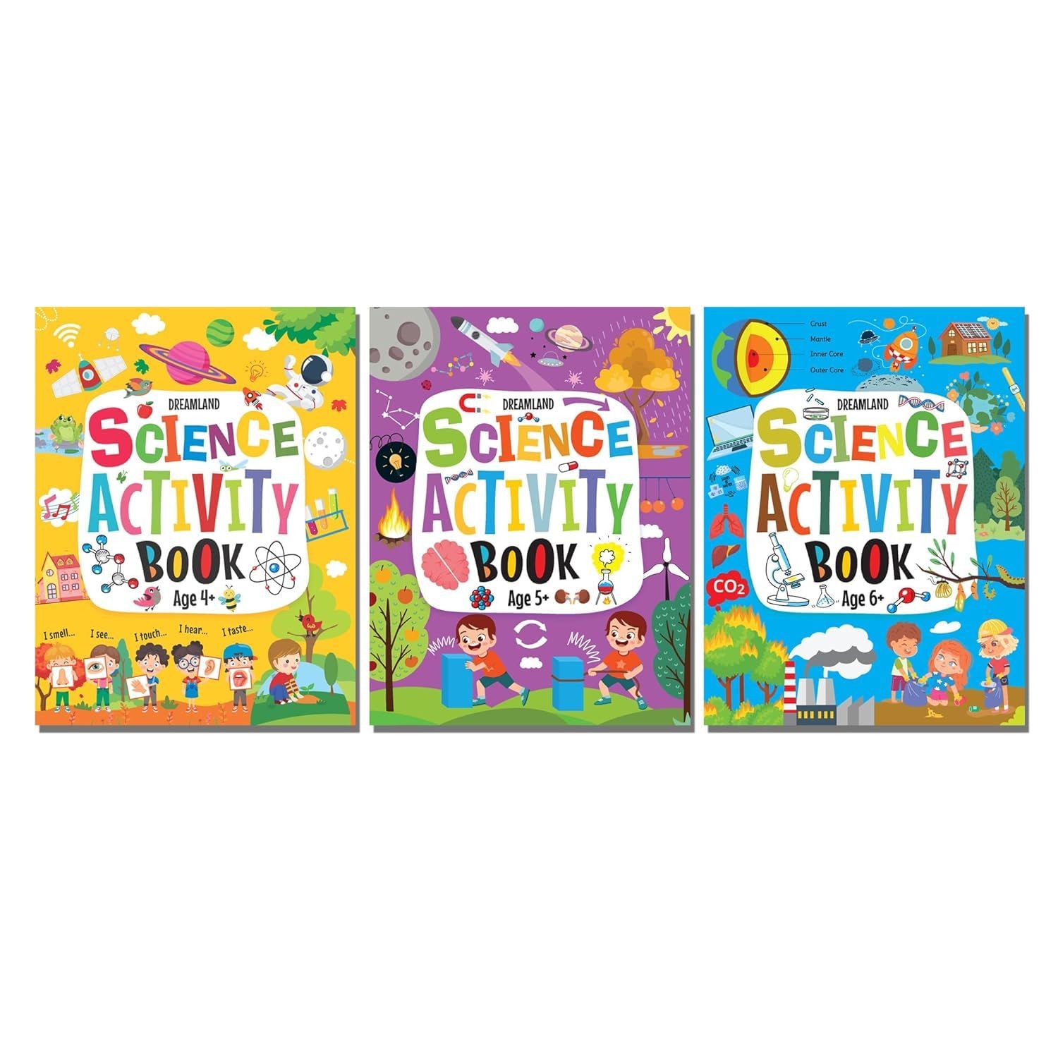 Science Activity Books Pack- A Set of 3 Books - Activity Book for children [Paperback] Dreamland Publications