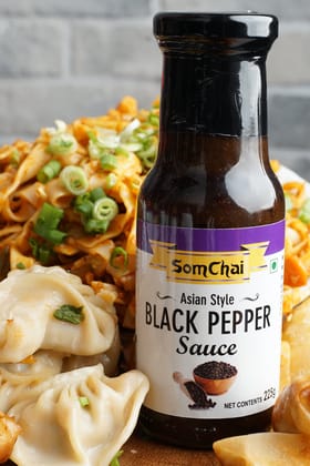 Somchai Black Pepper Sauce (225g) | Bold Peppery Gravy | Steak & Stir-Fry