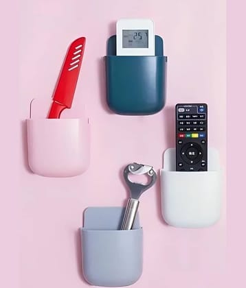 Remote Holder Wall-Mounted Storage Box ( Set of 4 pcs)
