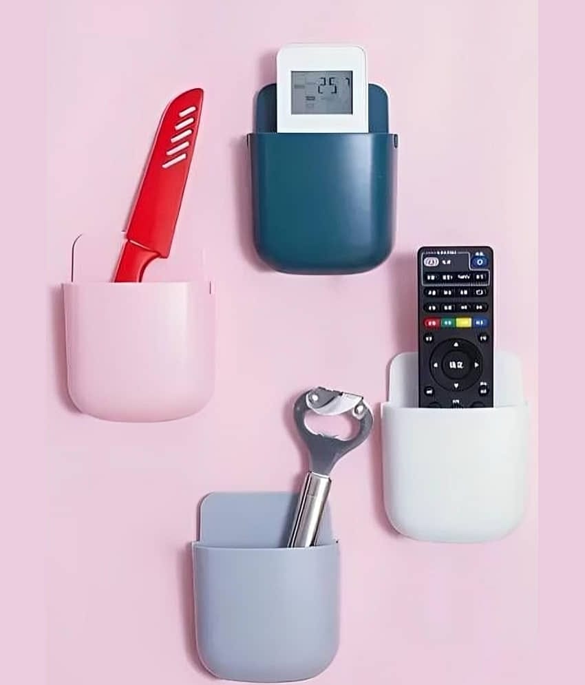 Remote Holder Wall-Mounted Storage Box ( Set of 4 pcs)