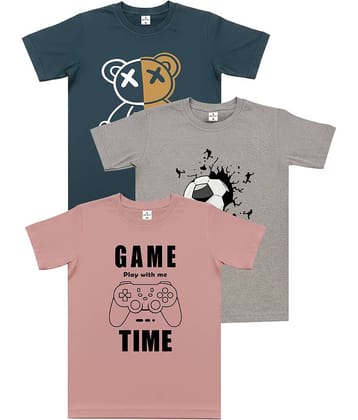 COOLTEES4U Pack of 3 Boys & Girls Cotton T-Shirt ( Multicolor2 )