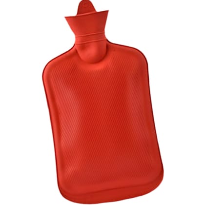 Premium Hot Water Bag for Pain Relief | 2L Leak-Proof Heating Bottle | Heat Therapy (Red)