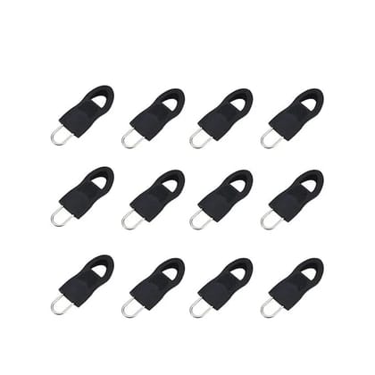 Flymaster Zipper Puller Set  10pcs U-Shaped Resin Zip Heads for Bags & Waistbands