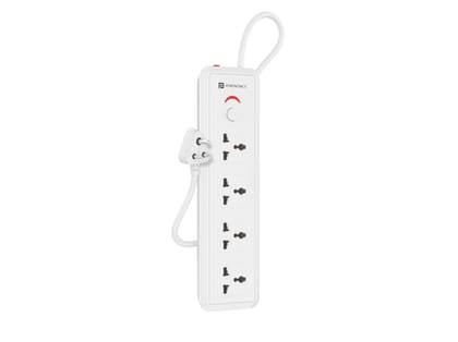 Portronics Power Plate 11, 1500 Watts, 2m Long Cord, 4 Universal Sockets Portronics Power Plate 11, 1500 Watts, 2m Long Cord, 4 Universal Sockets