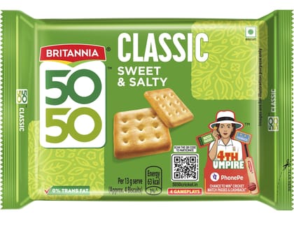 Britannia 50-50 Sweet & Salty Biscuits