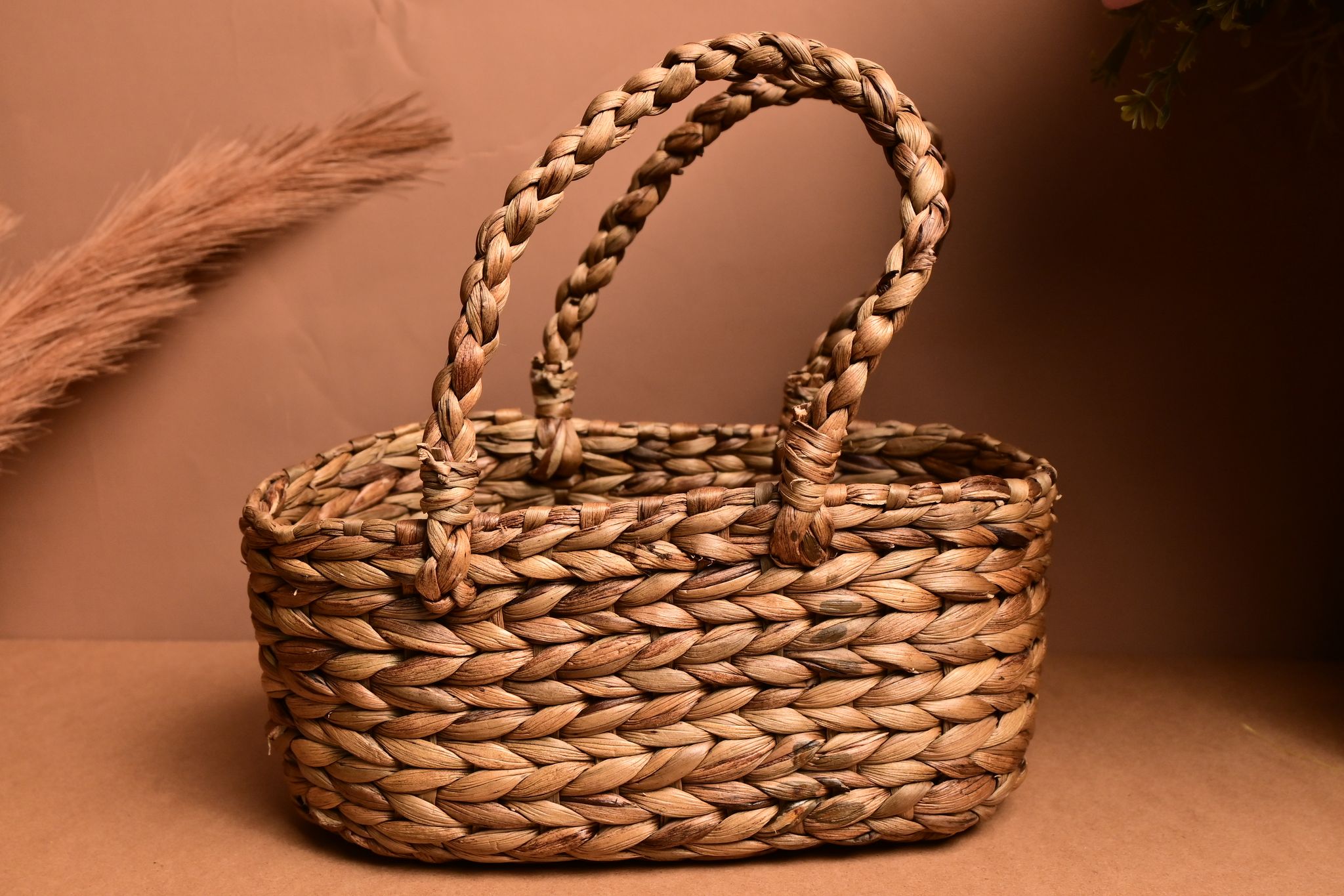 Handmade Grass / Cane Gift Basket