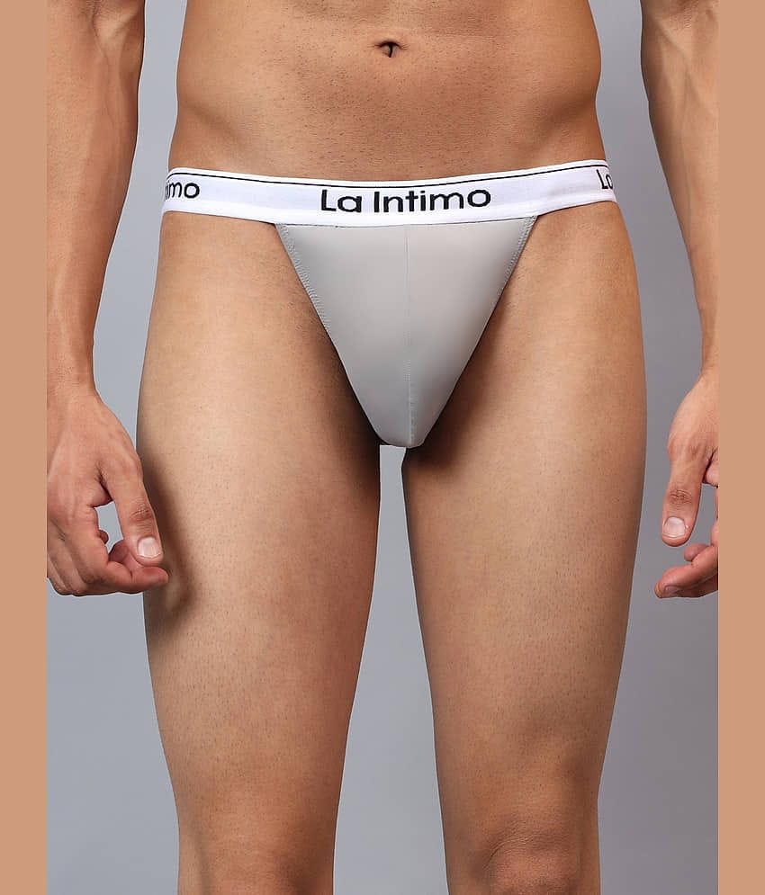 La Intimo Pack of 1 Nylon Briefs For Men's ( Red )
