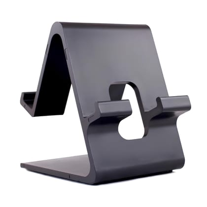 Tech & Future Mobile Stand for Table Dual Sided Universal Mobile Holder | Desktop Adjustable Hard Plastic Phone Stand (Black) Tech & Future Mobile Stand for Table Dual Sided Universal Mobile Holder | Desktop Adjustable Hard Plastic Phone Stand (Black)