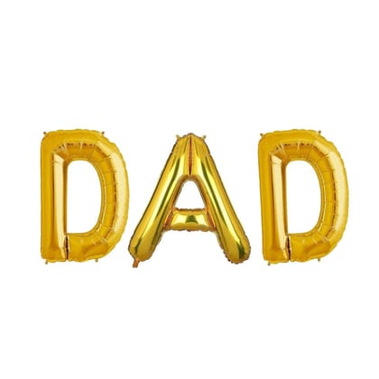 DAD Foil Reusable Balloon - Helium Quality - 40 inches - 3PC SET DAD Foil Reusable Balloon - Helium Quality - 40 inches - 3PC SET