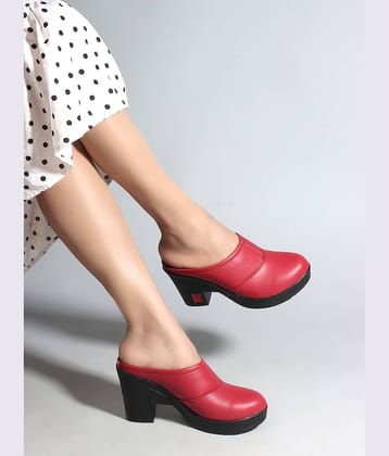 Shoetopia Black Women's Mules Heels