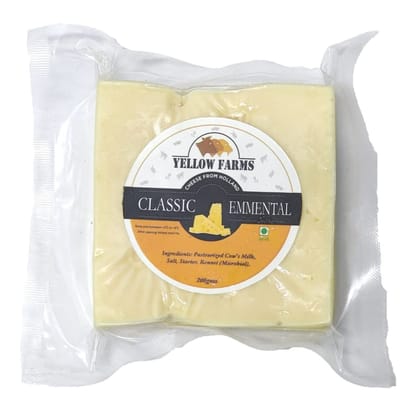 Yellow Farms Classic Emmental Cheese 200G