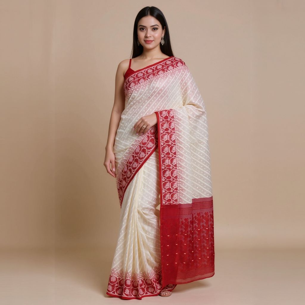Bengal Mix Cotton Jamdani Saree