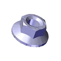 NUT FLANGE 6 MM.