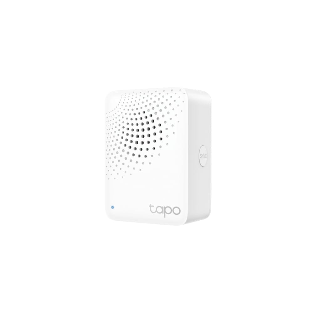 TP-Link Tapo H100 IoT Smart Hub with Chime, Smart Alarm and Doorbell, Smart Actions with Sensors, Switches & Buttons, Connect with up to 64 smart devices, Compatible with Alexa, Google Assistant