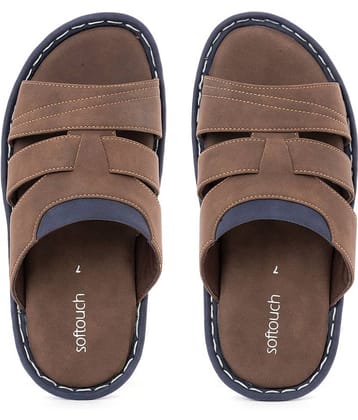 KHADIM - Brown Men's Leather Slipper