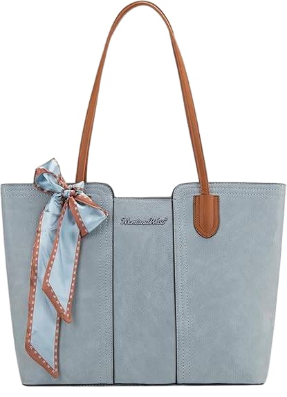 Premium Designer Blue Handbag with Leather Handles