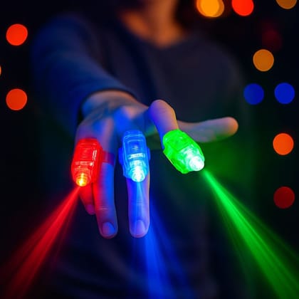 LED Laser Beam Finger RingParty Favors - 4PC