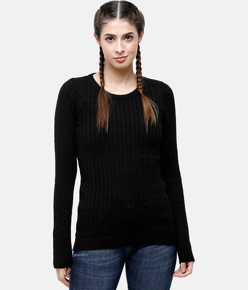 98 Degree North Cotton Black Pullovers - Single
