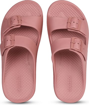 Aqualite Brown Women's Slide Flip Flop
