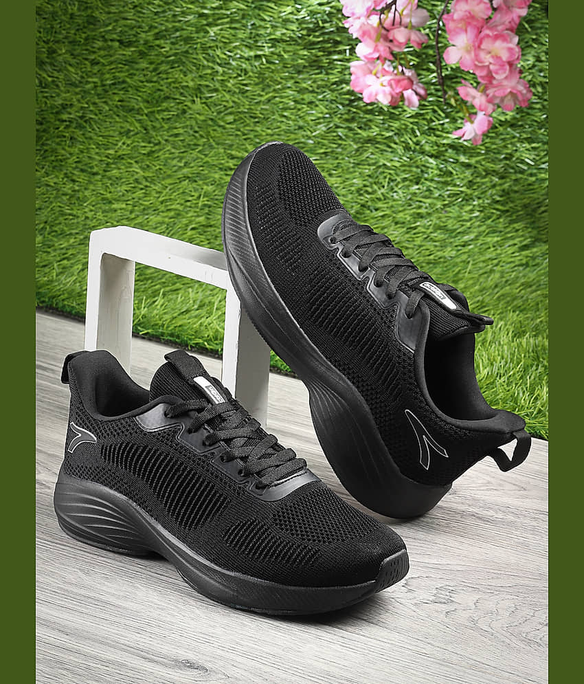 Action Breathable For Men Black Men's Sports Running Shoes
