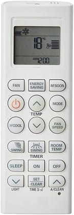 LG AC Remote Control Original Model AKB73975615 (No Backlight) Suitable for 1 1.5 2 Ton Split & Window AC