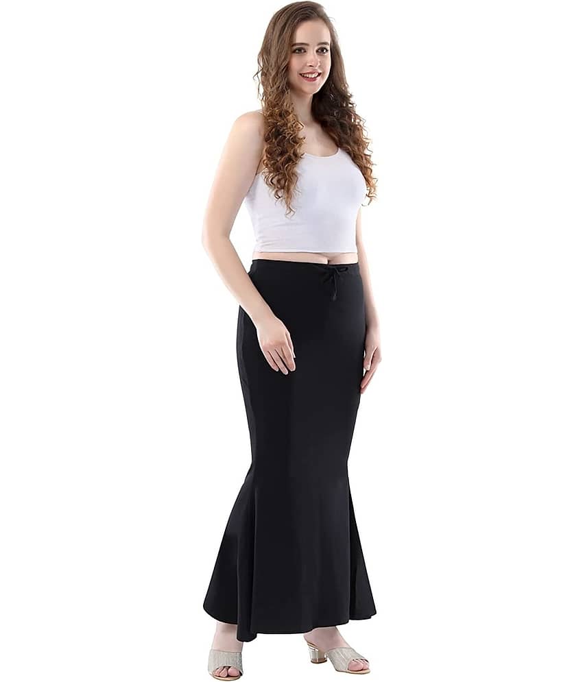 DELTIN HUB Black Polyester Petticoat - Single