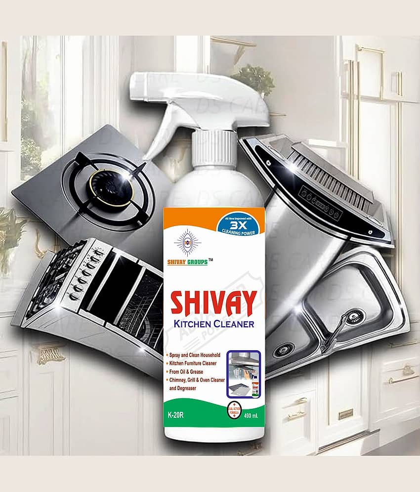 SHIVAY GROUPS SHIVAY Grill Cleaner Spray ORANGE 490 mL Pack of 2