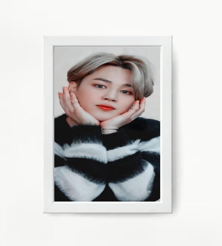 NOKKES Bts Army Bangtan Boy V suga J-Hope Jungkook Jin Jimin Rm 5X7 Inch Size Photo Frame Photo Home Office_EQW248