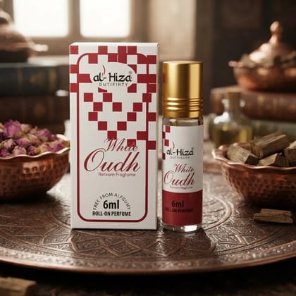 White Oudh Agarwood Amber Perfume Oil   6 ML