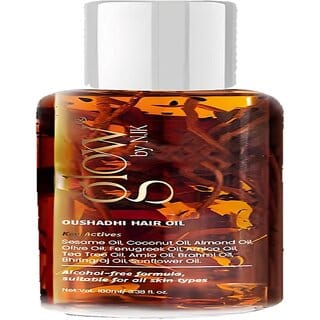 GlowByNJK Oushadhi Herbal Hair Oil - Natural Hair Growth Scalp Treatment