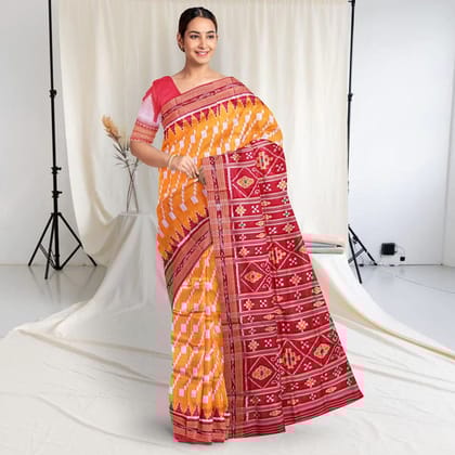 Floral Design Khandua Silk Saree
