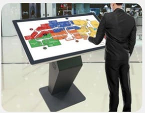 K-TYPE TOUCH KIOSKS STANDEE  Size 43"