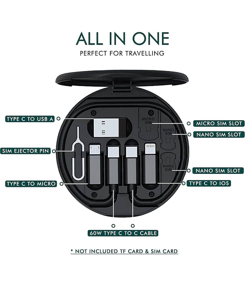 UTTU Black 5 A Type C Cable 0.3 Meter