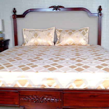 OONA BED COVER CREMICA 1-4 90X108 INCH 3 PC OONA BED COVER CREMICA 1-4 90X108 INCH 3 PC