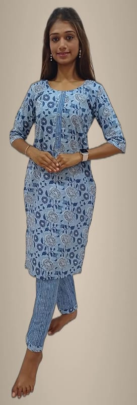 Mom And Me Kurta Set (L) | Pure Cotton Printed Set | Ethnic Casual