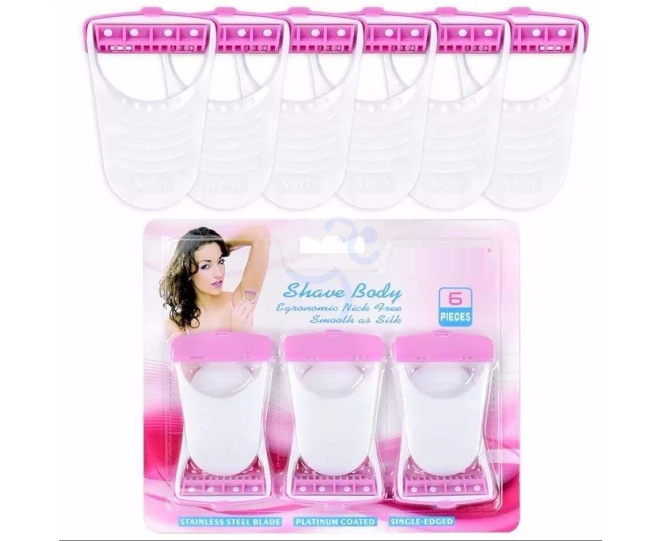 Elecsera Soft Touch Body Hair Removal Razor for Wome (Pack of 3)