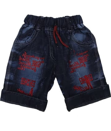 Zadmus Pack of 1 Denim Shorts For Baby Boys ( Blue )