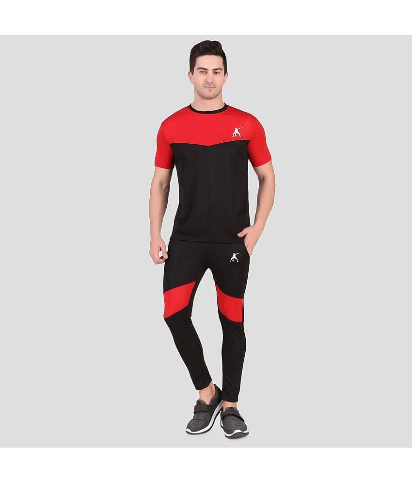 Preen Blue Polyester Regular Fit Solid Men's Sports Tracksuit ( Pack of 1 )