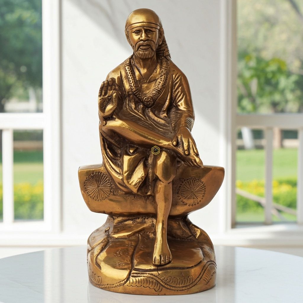 Brass Showpiece Sai Baba Statue (BSMAS752 D)