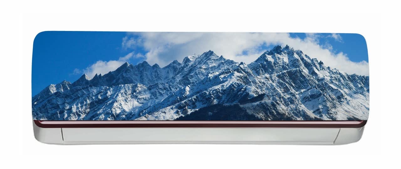 DreamKraft Mountains View AC Sticker (Multicolor PVC Vinyl, 30cm X 91cm)