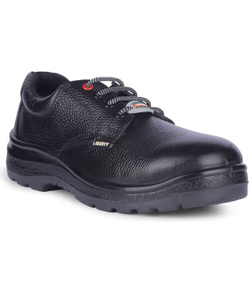 Liberty Derby Black Safety Shoes