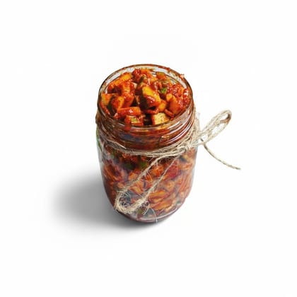 Spicy Traditional Mango Pickle - 500 gm - One glass jar