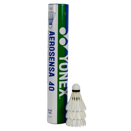 YONEX Aerosensa 40 Feather Shuttlecock (Colour - WHITE, Size - SPEED 1) by Total Sporting And Fitness Solutions Pvt Ltd YONEX Aerosensa 40 Feather Shuttlecock (Colour - WHITE, Size - SPEED 1) by Total Sporting And Fitness Solutions Pvt Ltd